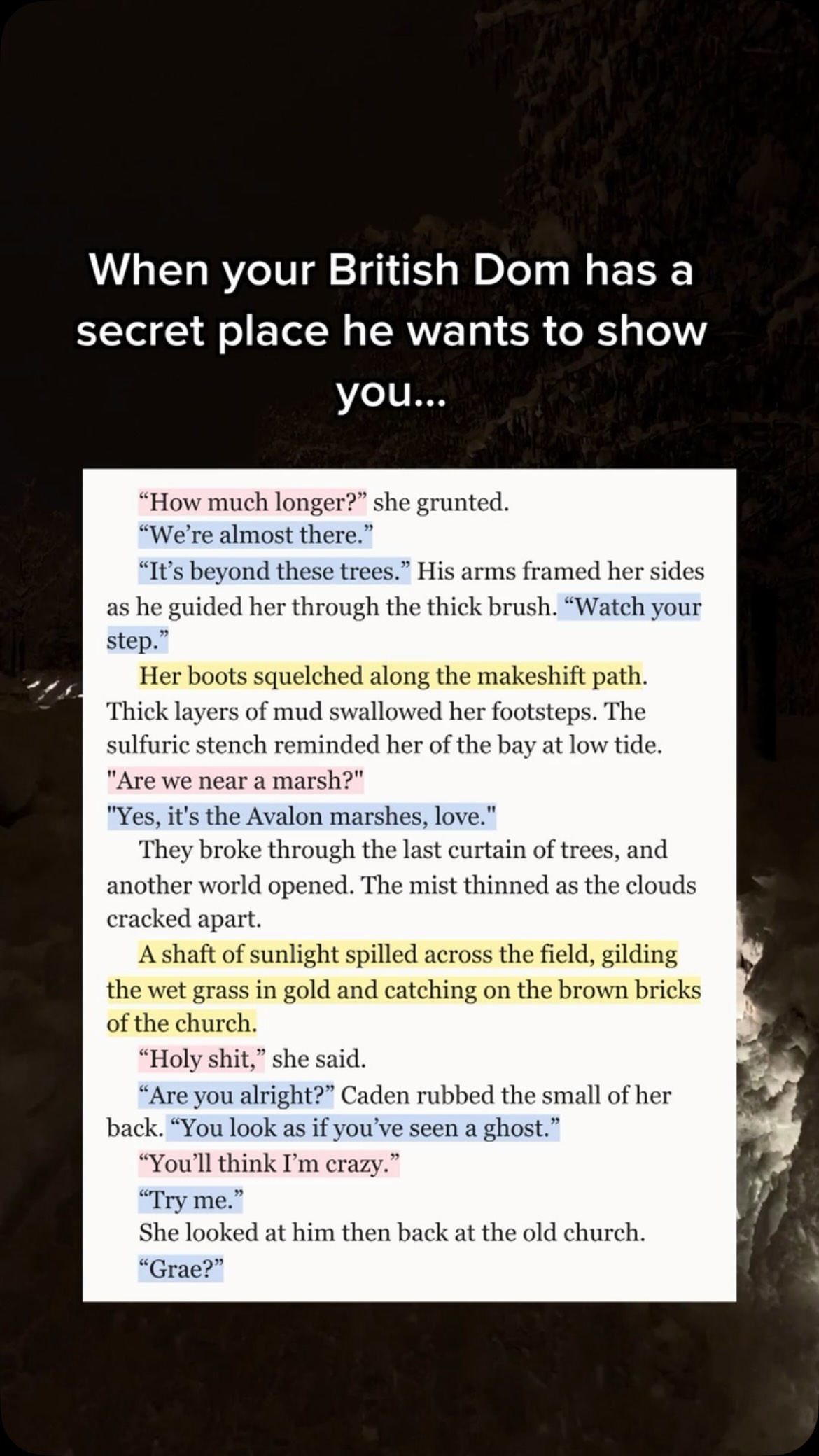 ❤️ KINDLE UNLIMITED ❤️

Midlife Crisis.

That’s what moving to London turned into. Not the empowered divorcee glow-up I promised myself.

Just a shrinking bank account. A publishing deadline breathing down my neck. And the very real possibility of losing the house I bought for my retired parents.
The only thing holding me together is him.

Caden Knight. A charm-your-pants-off British literary icon who found me through a reel.

What started as casual messages became late-night confessions, praise given only when earned, and a connection that feels anything but online.

He knows exactly how to shape my obedience and make me work for his approval.

I keep saying nothing will come of it. 

Until he wants to meet. In person.

He doesn’t know I’m already living minutes away. I’ve been avoiding his requests, terrified I won’t live up to the fantsy we’ve built.

But London refuses to keep us apart.

And when I run into him, I can’t deny how easily I fall under his control.

Some promises follow us across lifetimes.

A Promise Kept 📕 Sienna Vale
Available in ebook and paperback! 

#spicybooktok #kindleunlimitedromancebooks #contemporaryromance #forcedproximitybookrecs #apromisekept